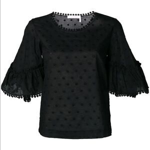See by Chloé dot embroidered blouse